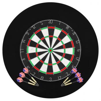 ARDEBO.de - Professionelles Dartboard Sisal mit 6 Darts und Surround