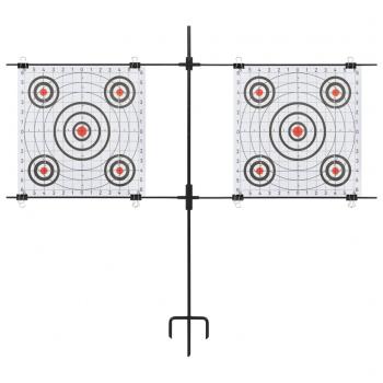 Zielscheibenständer mit Schießpapieren 78x76 cm Stahl
