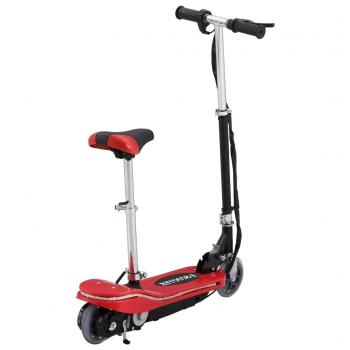   E-Scooter für Kinder mit Sitz und LED 120 W Rot