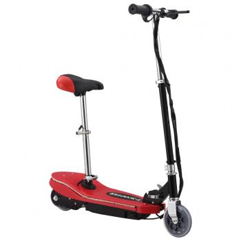   E-Scooter für Kinder mit Sitz und LED 120 W Rot