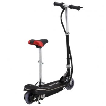 E-Scooter für Kinder mit Sitz und LED 120 W Schwarz