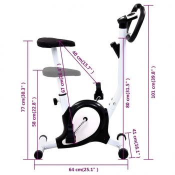 Heimtrainer mit Riemenantrieb Schwarz