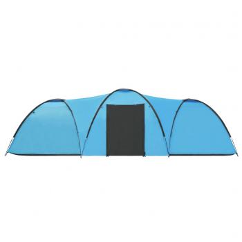 Camping-Zelt Iglu 650x240x190 cm 8 Personen Blau