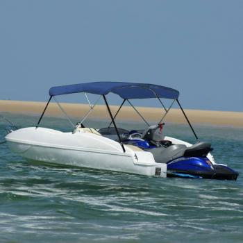 3-Bow Bimini Top Blau 183x140x137 cm