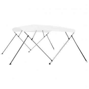 ARDEBO.de - 4-Bow Bimini Top Weiß 243x210x137 cm