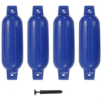 ARDEBO.de - Bootsfender 4 Stk. Blau 41 x 11,5 cm PVC