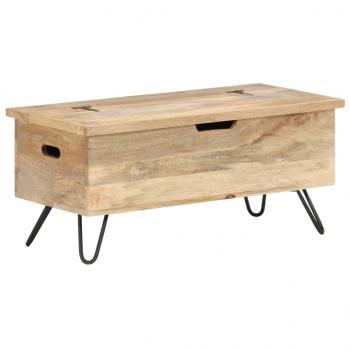 ARDEBO.de - Truhe 90x40x45 cm Mango Massivholz