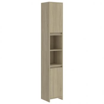 Badezimmerschrank Sonoma-Eiche 30x30x183,5 cm Holzwerkstoff