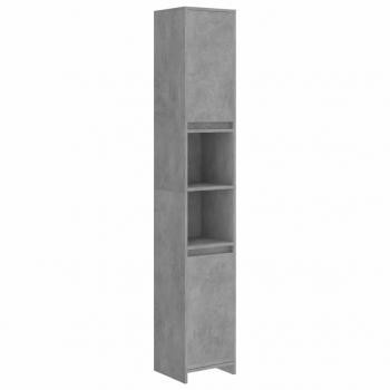 Badezimmerschrank Betongrau 30x30x183,5 cm Holzwerkstoff