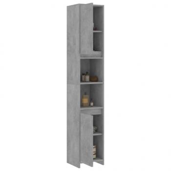 Badezimmerschrank Betongrau 30x30x183,5 cm Holzwerkstoff