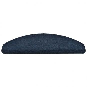 Selbstklebende Treppenmatten 15 Stk. Navy 65x21x4cm Nadelvlies 