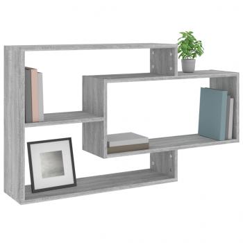 Wandregal Grau Sonoma 104x20x58,5 cm Holzwerkstoff