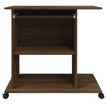 Schreibtisch Braun Eichen-Optik 80x50x75 cm Holzwerkstoff