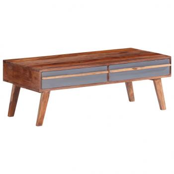 ARDEBO.de - Couchtisch Grau 110x50x40 cm Massivholz Palisander