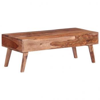 Couchtisch Grau 110x50x40 cm Massivholz Palisander