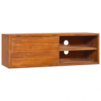 ARDEBO.de - Wand-TV-Schrank 90x30x30 cm Teak Massivholz