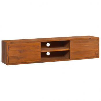 ARDEBO.de - Wand-TV-Schrank 135x30x30 cm Teak Massivholz