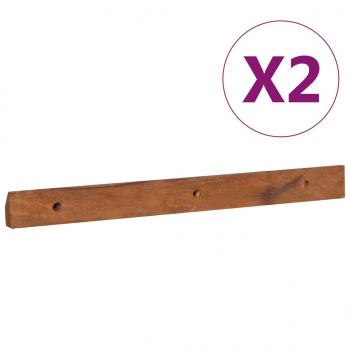 Wand-TV-Schrank 135x30x30 cm Teak Massivholz