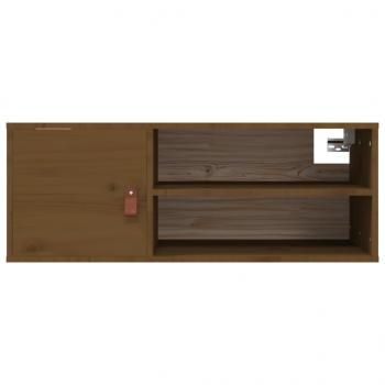 Wandschrank Honigbraun 80x30x30 cm Massivholz Kiefer