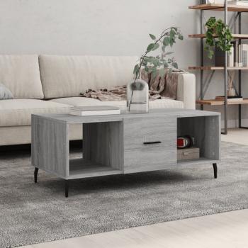 ARDEBO.de - Couchtisch Grau Sonoma 102x50x40 cm Holzwerkstoff