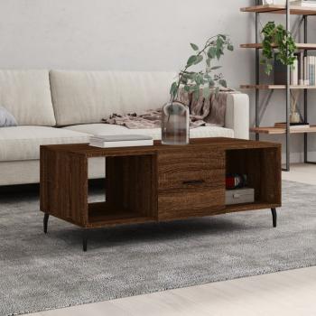 ARDEBO.de - Couchtisch Braun Eichen-Optik 102x50x40 cm Holzwerkstoff