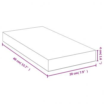 Wandregal 40x20x4 cm Bambus