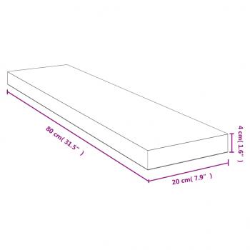 Wandregal 80x20x4 cm Bambus