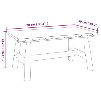 4-tlg. Garten-Lounge-Set Massivholz Fichte