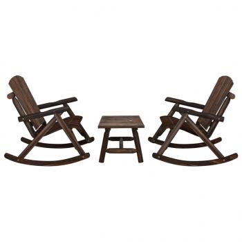 ARDEBO.de - 3-tlg. Garten-Lounge-Set Massivholz Fichte