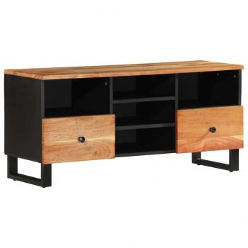 TV-Schrank 100x33x46 cm Massivholz Akazie und Holzwerkstoff