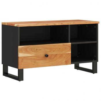 TV-Schrank 80x33x46 cm Massivholz Akazie und Holzwerkstoff