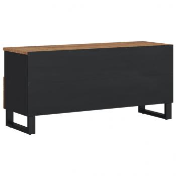 TV-Schrank 100x33x46 cm Massivholz Mango und Holzwerkstoff