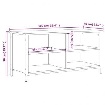 TV-Schrank Grau Sonoma 100x40x50 cm Holzwerkstoff