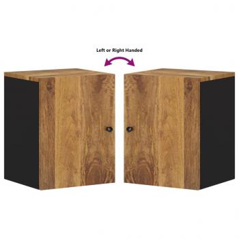 Bad-Wandschrank 38x33x48 cm Massivholz Mango