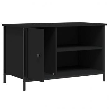 TV-Schrank Schwarz 80x40x50 cm Holzwerkstoff