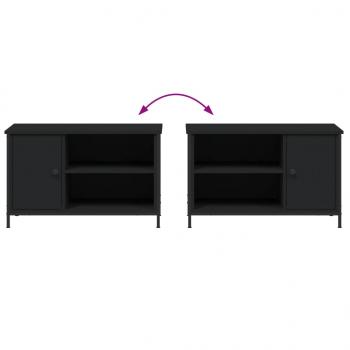 TV-Schrank Schwarz 80x40x50 cm Holzwerkstoff