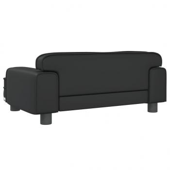 Hundebett Schwarz 70x45x30 cm Kunstleder