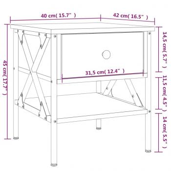 Nachttisch Sonoma-Eiche 40x42x45 cm Holzwerkstoff