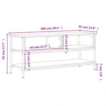 TV-Schrank Sonoma-Eiche 100x35x45 cm Holzwerkstoff