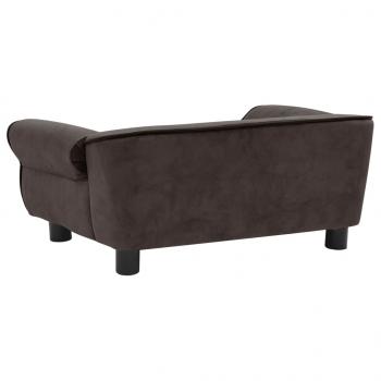 Hundesofa Braun 72x45x30 cm Plüsch 