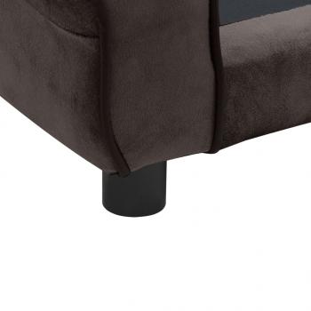 Hundesofa Braun 72x45x30 cm Plüsch 