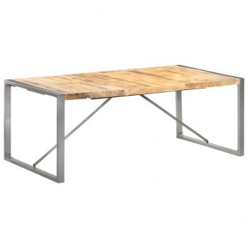 ARDEBO.de - Esstisch 200x100x75 cm Raues Mango-Massivholz