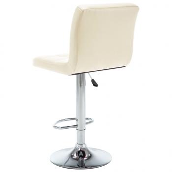 Barhocker 2 Stk. Creme Kunstleder