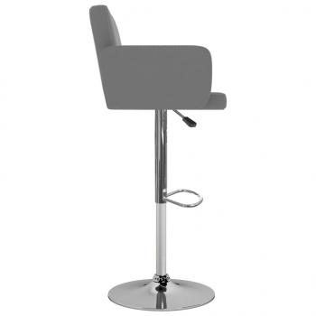 Barhocker 2 Stk. Grau Kunstleder 