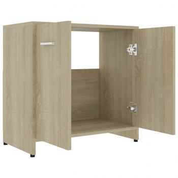 Badezimmerschrank Sonoma-Eiche 60x33x61 cm Holzwerkstoff