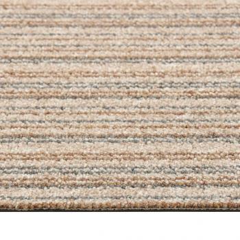 Teppichfliesen 20 Stk. 5 m² 50x50 cm Gestreift Beige