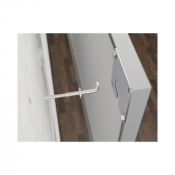 infraNOMIC Frame-Line Sandstrahlmattierung als Schreibtafel mit Alu-Rahmen 10 mm, 500W, 900x600 mm (GHE-PSchw-M10-96)