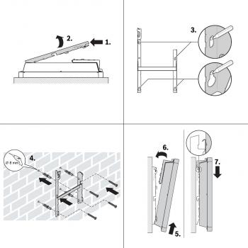 Bosch Heat Convector 4000-20 elektrischer Konvektor, 2000W, IP 24, Schutzklasse II, weiß (7738336937)