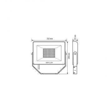 Esylux EL10810749 LED Strahler OFL BASIC LED 50W, 5000lm, 4000K, IP65, weiß