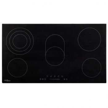 ARDEBO.de - Glaskeramik-Kochfeld mit 5 Platten Touch Control 77 cm 8500 W